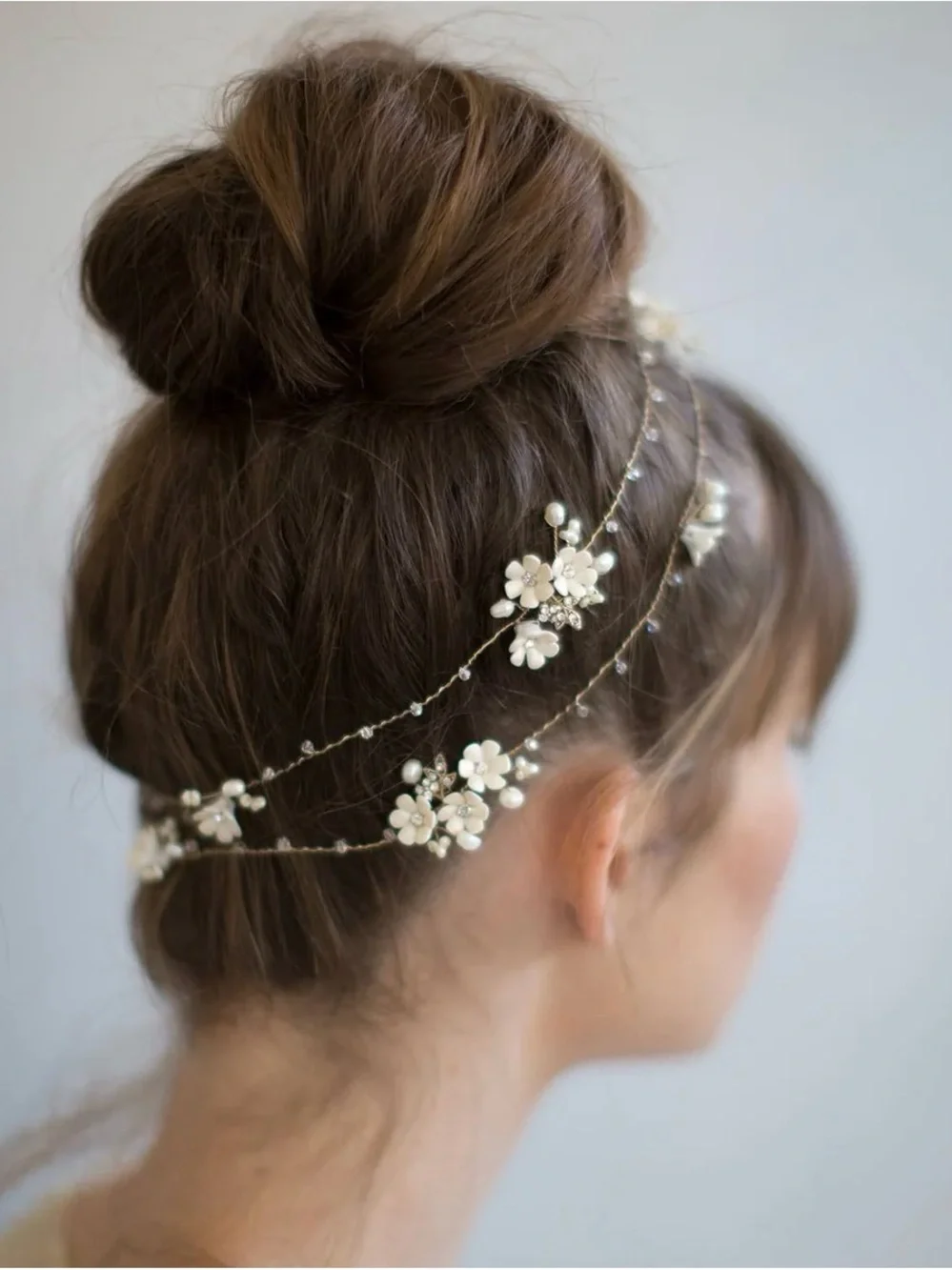 Twigs & Honey Extra Long Porcelain Blossom Hair Vine